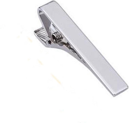 Tie Clip 4 cm by 0.6 cm - Tie Clip - Tie Clip - Silver V1188-MS101-00133-1