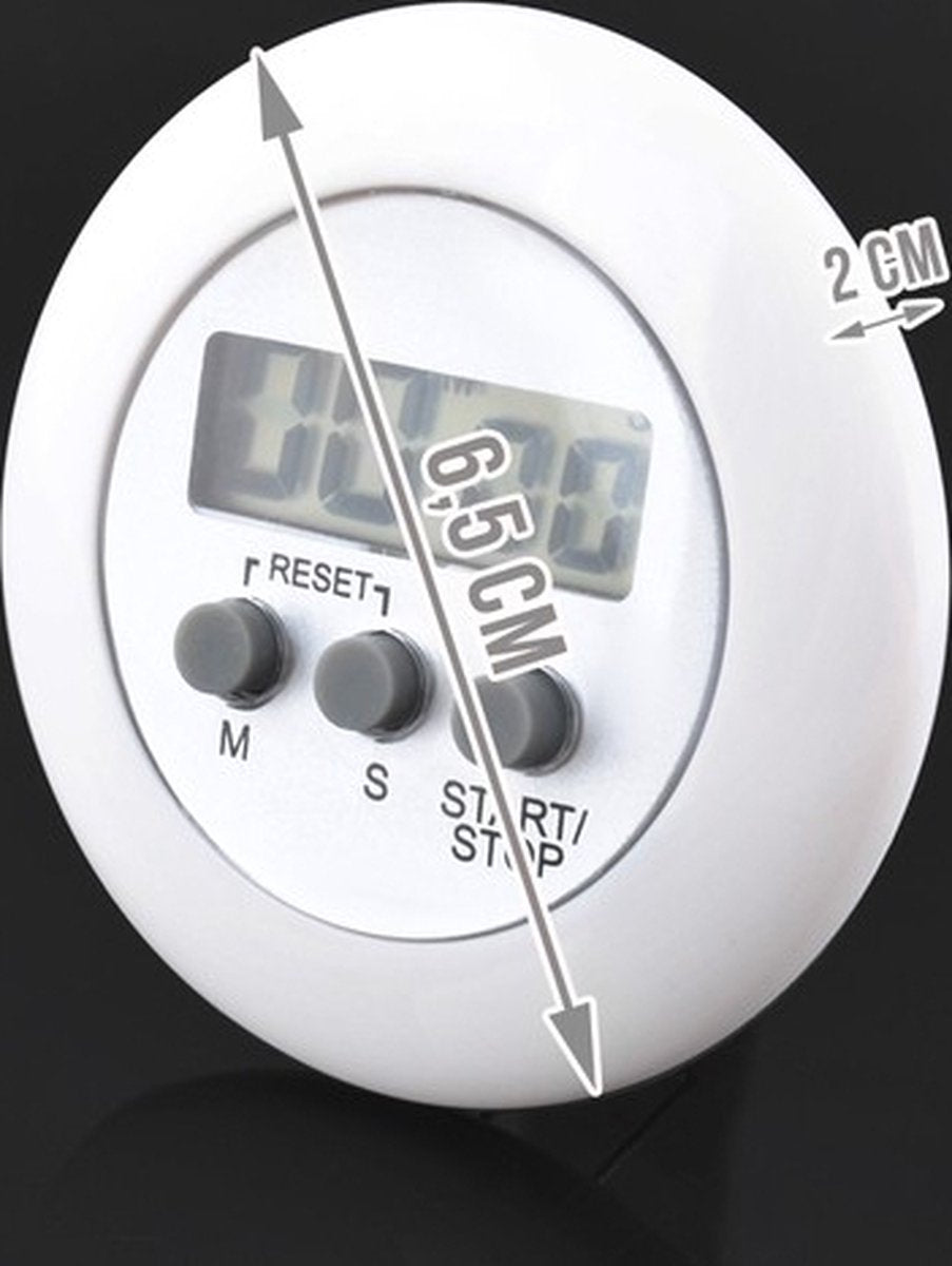 Digital Kitchen Timer | Kitchen Timer with Magnet | Kitchen Timer | Egg Timer | White V1188-MS101-00134-1