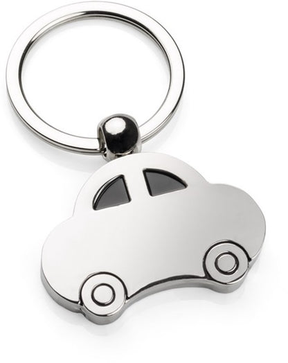 Car Keychain | 4 x 2.8 CM | Metal | Silver V1188-MS101-00140-1