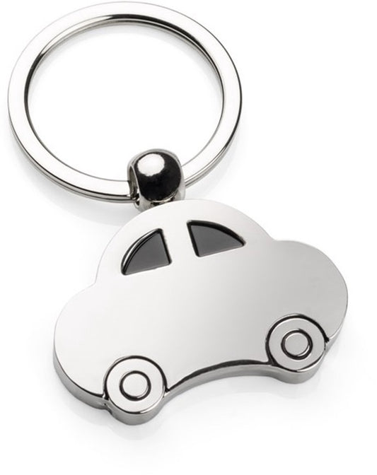 Car Keychain | 4 x 2.8 CM | Metal | Silver V1188-MS101-00140-1