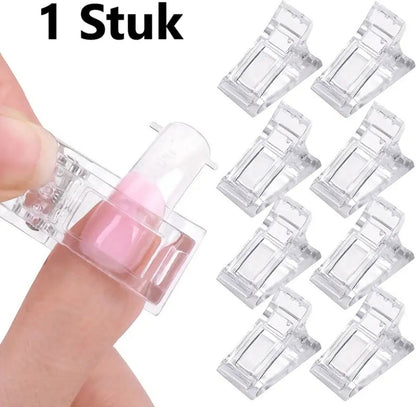 Polygel Clamp | Nail Clamp | Nail Clip | Dual Form Clamp | For Applying Gel Nails V1188-MS101-00141-1