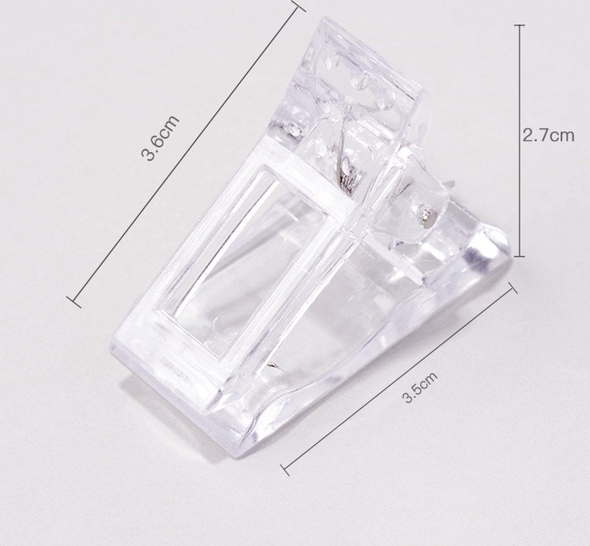 Polygel Clamp | Nail Clamp | Nail Clip | Dual Form Clamp | For Applying Gel Nails V1188-MS101-00141-1