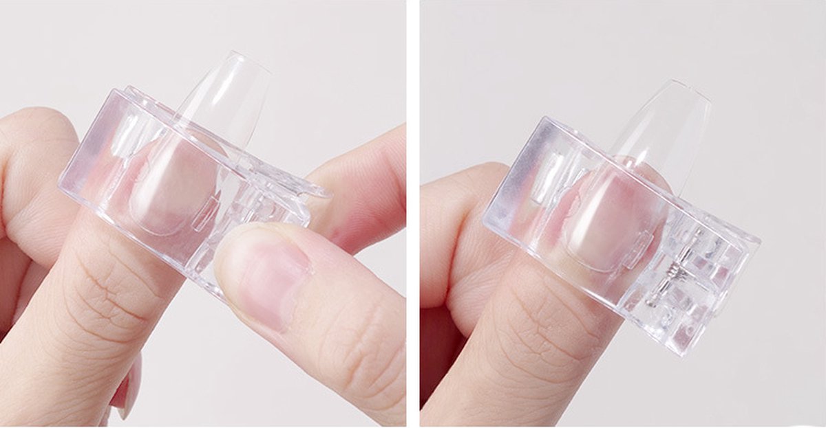 Polygel Clamp | Nail Clamp | Nail Clip | Dual Form Clamp | For Applying Gel Nails V1188-MS101-00141-1