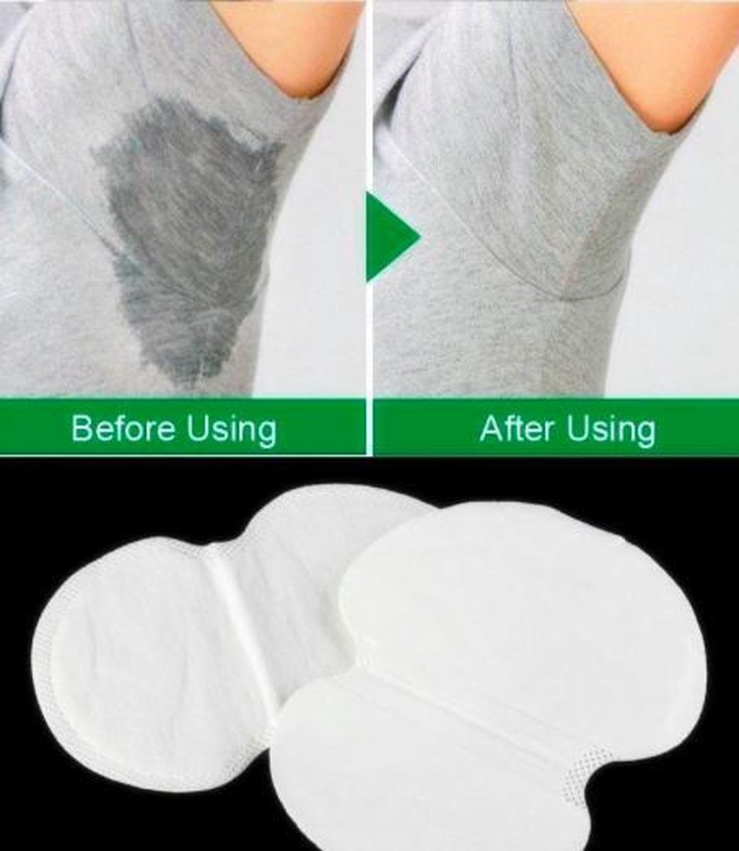 Underarm Pads Cotton Pads - For Sweat Stains - Absorb Underarm Sweat - Absorb Sweat Under Armpit - 20 Pieces V1188-MS101-00145-1