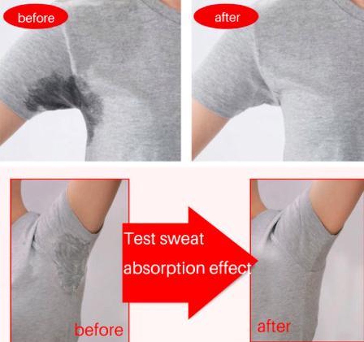 Underarm Pads Cotton Pads - For Sweat Stains - Absorb Underarm Sweat - Absorb Sweat Under Armpit - 20 Pieces V1188-MS101-00145-1