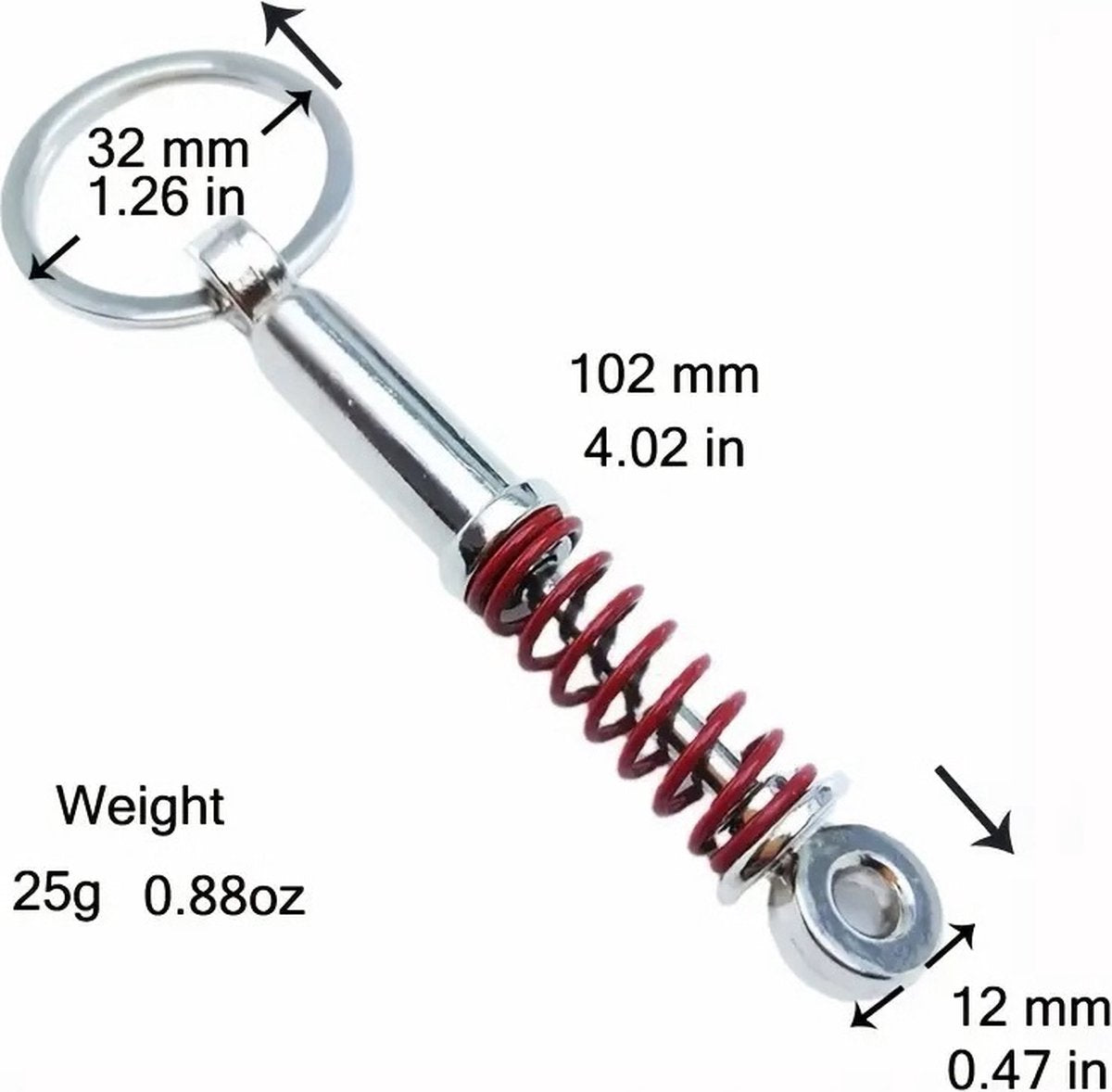 Car Shock Absorber Keychain | Car Key Holder | Shock Absorber Spring Keychain | Universal | Car Accessories | V1188-MS101-00151-1