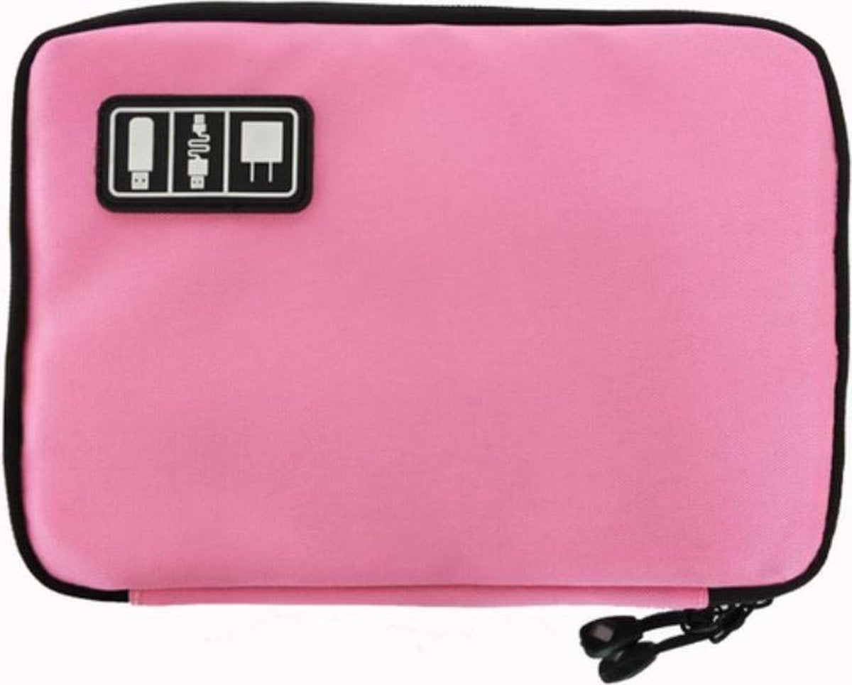 Cable and gadget organizer, Organizer for USB stick/mobile phone/cables/power bank - Light pink V1188-MS101-00160-1