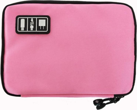 Cable and gadget organizer, Organizer for USB stick/mobile phone/cables/power bank - Light pink V1188-MS101-00160-1