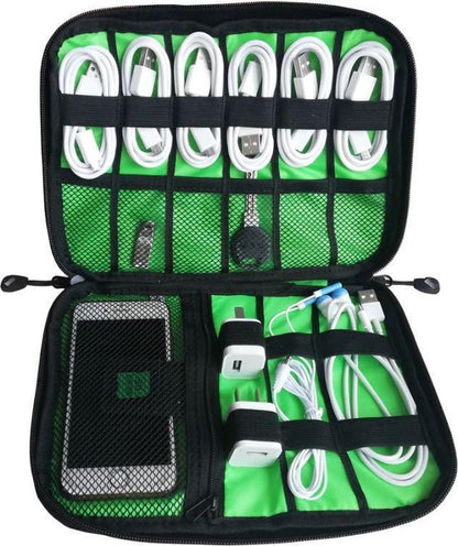 Cable and gadget organizer, Organizer for USB stick/mobile phone/cables/power bank - Light pink V1188-MS101-00160-1