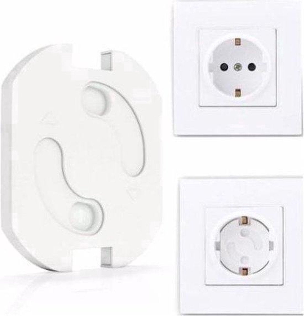 Socket Security for Children | Self-Adhesive Socket Protection Safety Lock Socket | Child Lock Socket | 4 V1188-MS101-00162-1