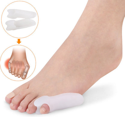 Silicone Toe Corrector Little Toe | Toe Spreader | Little Toe Protector | 1 Pair | Transparent V1188-MS101-00168-1