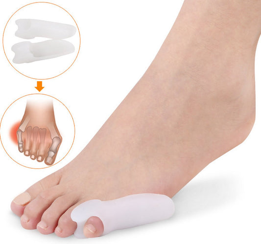 Silicone Toe Corrector Little Toe | Toe Spreader | Little Toe Protector | 1 Pair | Transparent V1188-MS101-00168-1