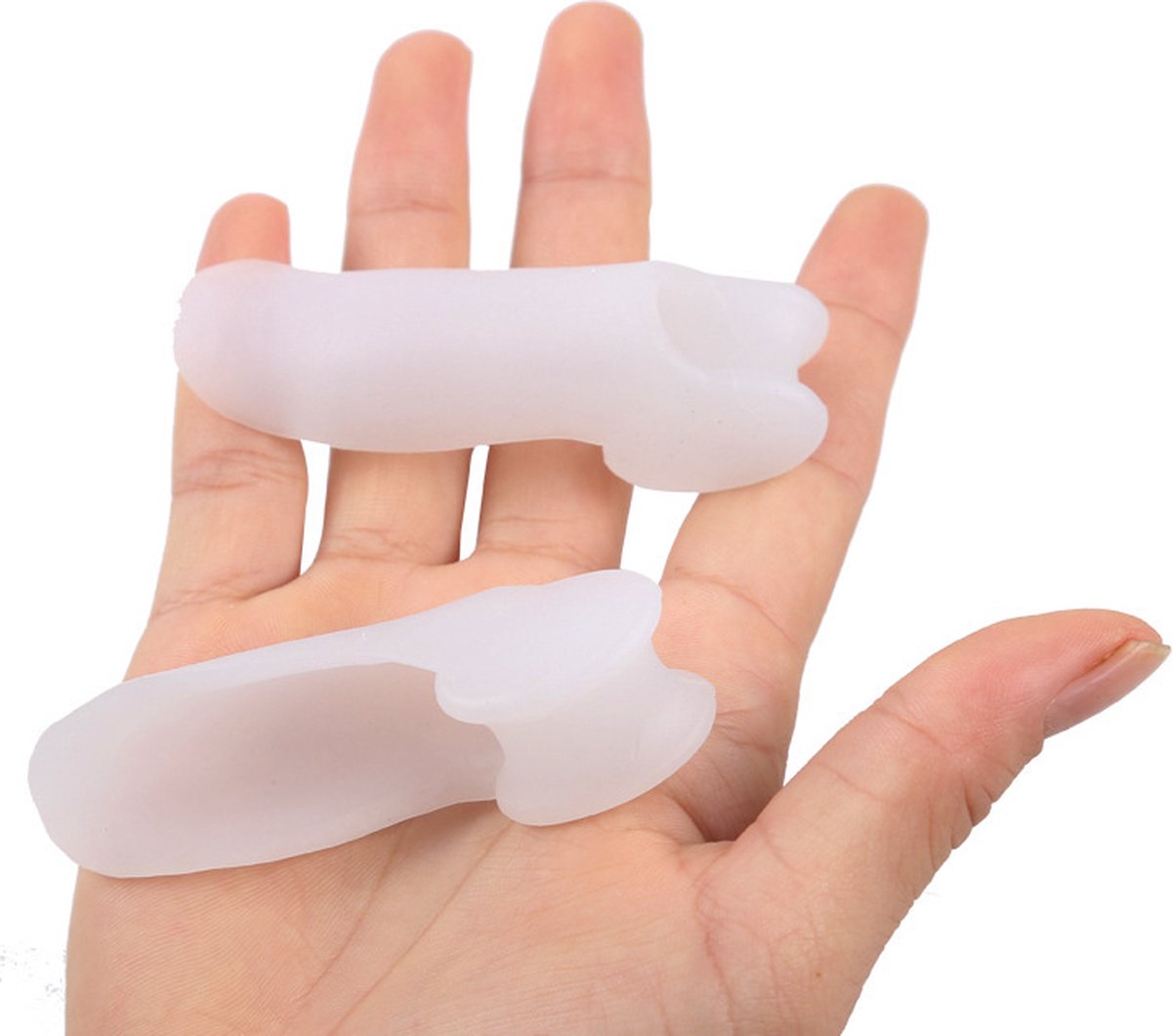 Silicone Toe Corrector Little Toe | Toe Spreader | Little Toe Protector | 1 Pair | Transparent V1188-MS101-00168-1