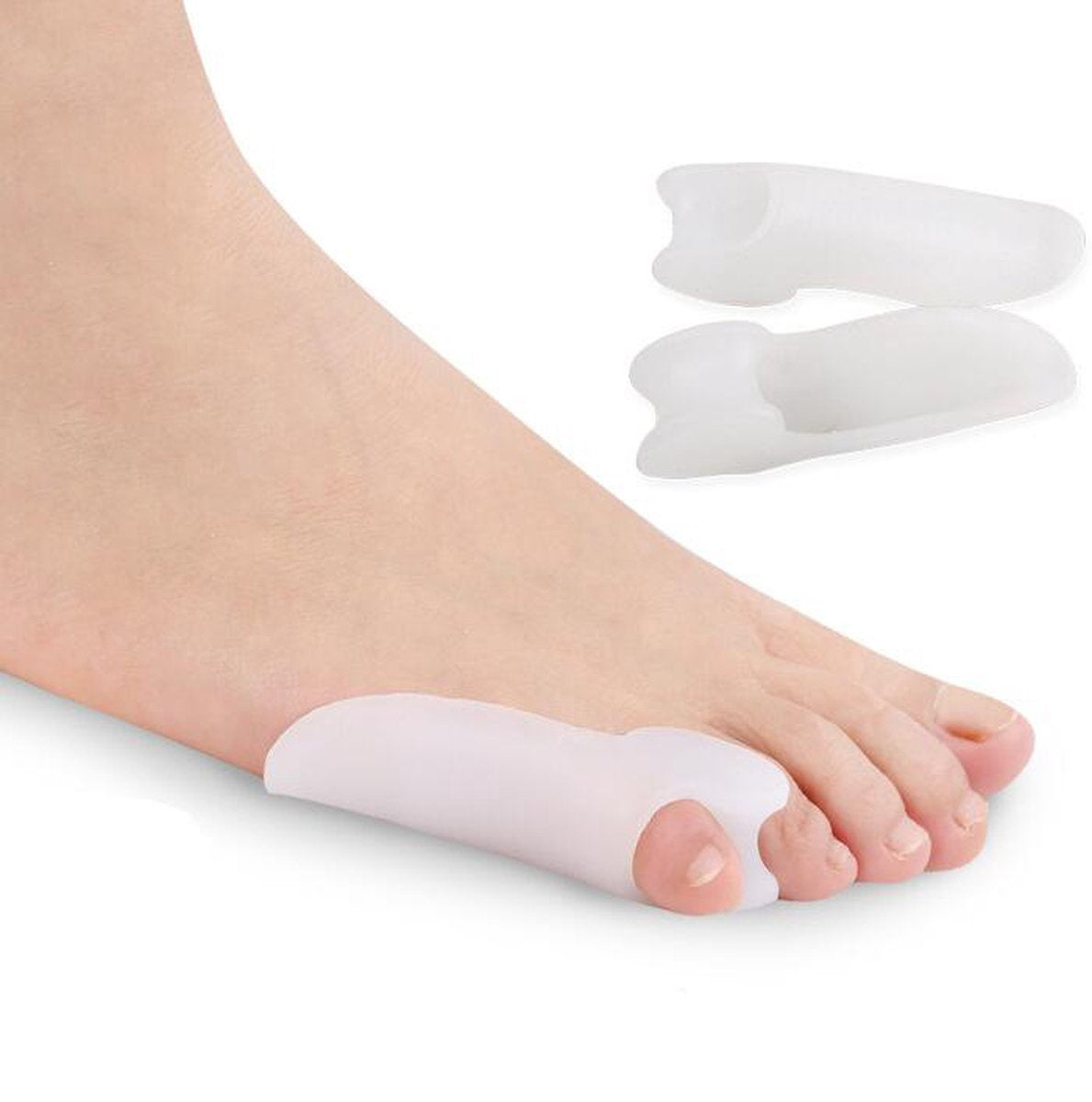 Silicone Toe Corrector Little Toe | Toe Spreader | Little Toe Protector | 1 Pair | Transparent V1188-MS101-00168-1