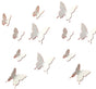 3D Wall Decoration Butterflies 12 Pieces | Wall Butterflies | Butterfly Wall Stickers | Solid Wall Stickers | V1188-MS101-00169-1