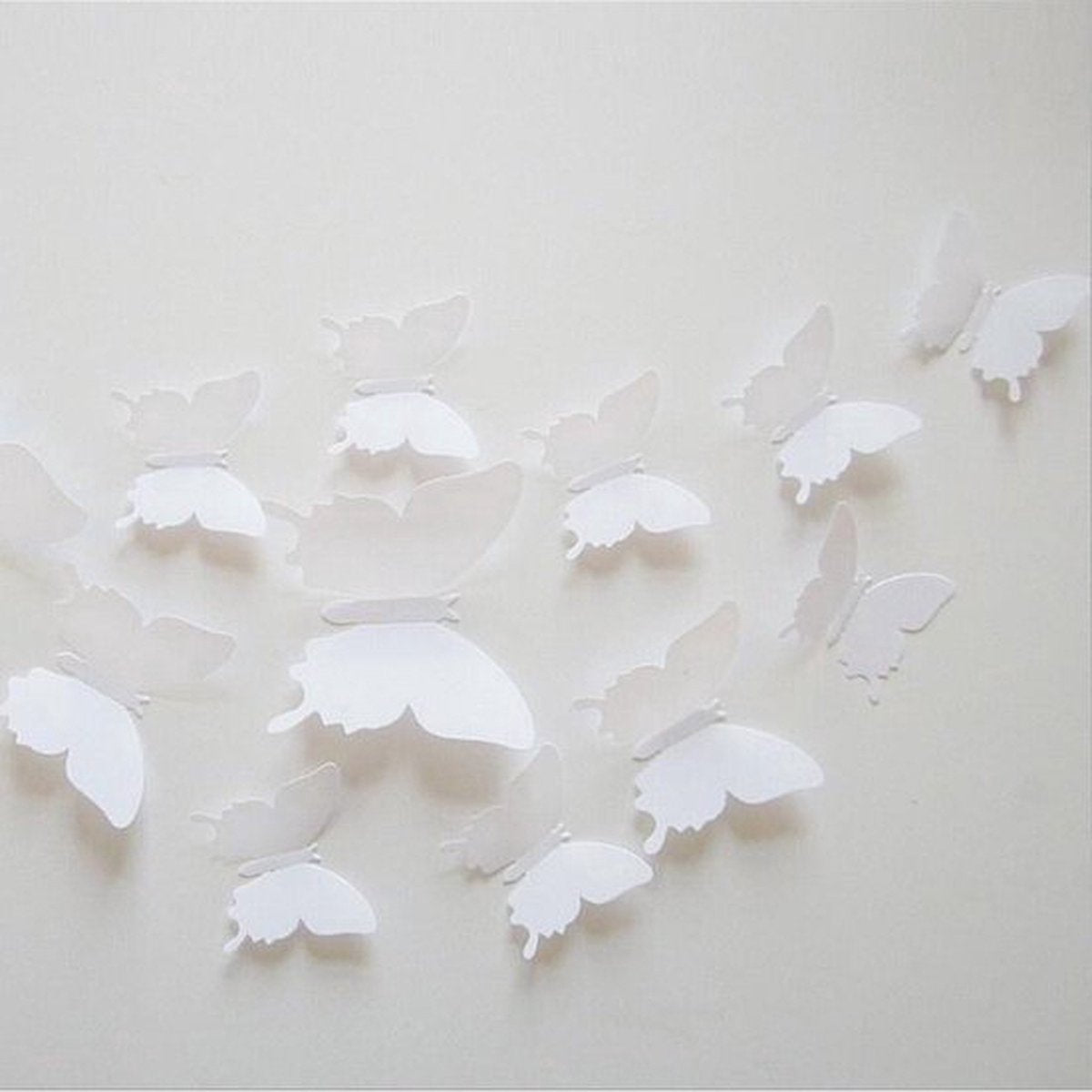 3D Wall Decoration Butterflies 12 Pieces | Wall Butterflies | Butterfly Wall Stickers | Solid Wall Stickers | V1188-MS101-00169-1