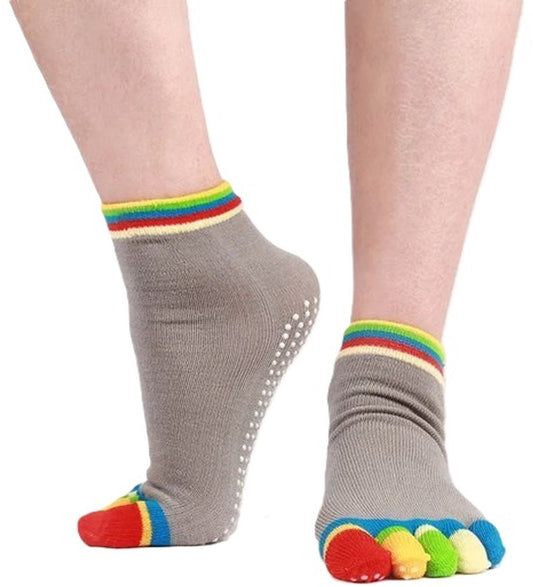 Full Toe Yoga Socks | Full Toe Yoga Sock | With Anti-Slip Bottom | Anti-Slip Socks | Pilates Socks | Size V1188-MS101-00177-1