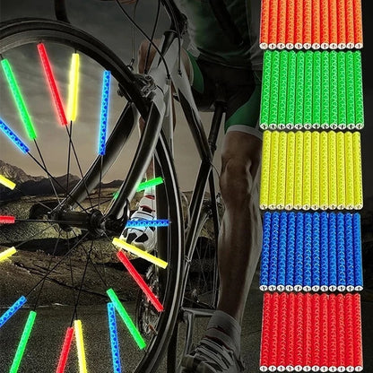 Spoke Bicycle Reflectors Bicycle Wheel 12 Pieces | Spoke Reflectors | Wheel Reflectors | Glow In The Dark | V1188-MS101-00178-1