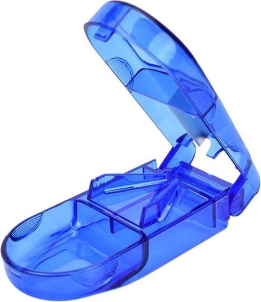 Pill Cutter | Pill Cutter | Pill Box | Pill Storage Box | Medicine Box | Blue V1188-MS101-00179-1