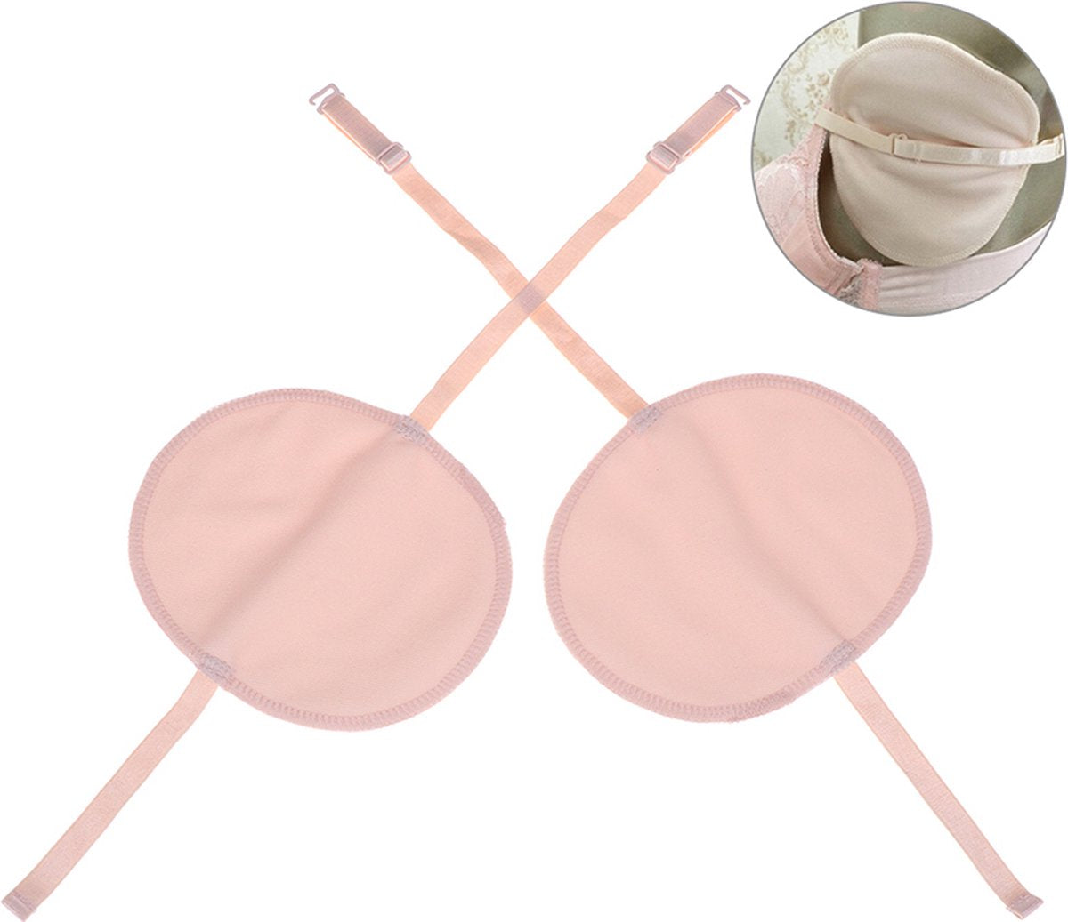 Anti-Sweat Pads | Anti-Perspirant Underarm Pads | Anti-Sweat | Dual Layer | Reusable | Washable | Adjustable V1188-MS101-00181-1