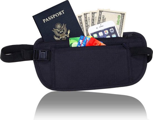 Money Belt | Undercover Money Belt | Waist Bag | Waist Bag | Pouch | Black V1188-MS101-00182-1