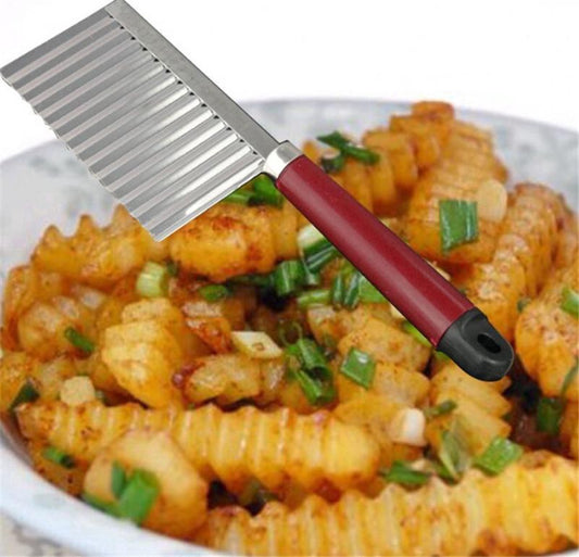 Multifunctional Kitchen Serrated Knife | Serrated Kitchen Knife | Peeler | French Fry Cutter | Potato Cutter V1188-MS101-00192-1