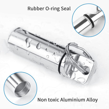 Luxury Pill Box Keychain | Medicine Box | Pill Box | Pill Container | Aluminum | Waterproof | Blue V1188-MS101-00193-1