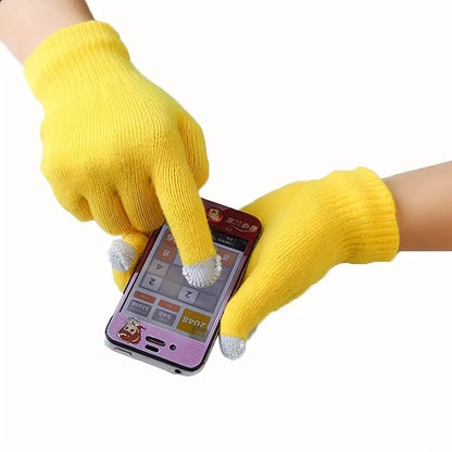 Touchscreen Gloves | Mittens | Touch Tip Gloves | Scandinavian Pattern | Unisex | For Adults | One Size | V1188-MS101-00205-1