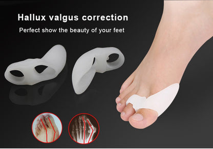 Silicone Toe Corrector | Toe Spreader | Hallux Valgus | Big and Little Toe Protector | 1 Pair V1188-MS101-00208-1