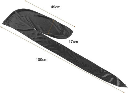 Durag Bandana | Silky Soft | Headscarf | Headband | Hairnet | Unisex | Black V1188-MS101-00210-1