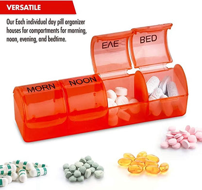 7-day pill box with 4 daily compartments - Automatic opening - 28-compartment pill box - Medicine box - Pill V1188-MS101-00213-1