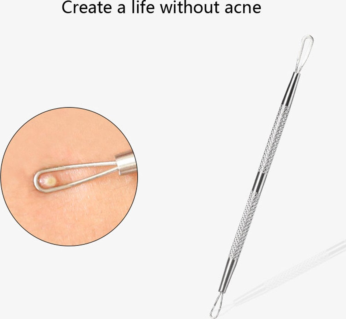 Comedone Spoon | Blackhead Remover | Acne Remover | Comedone Extractor | Blackhead Removal IRVS V1188-MS101-00215-1