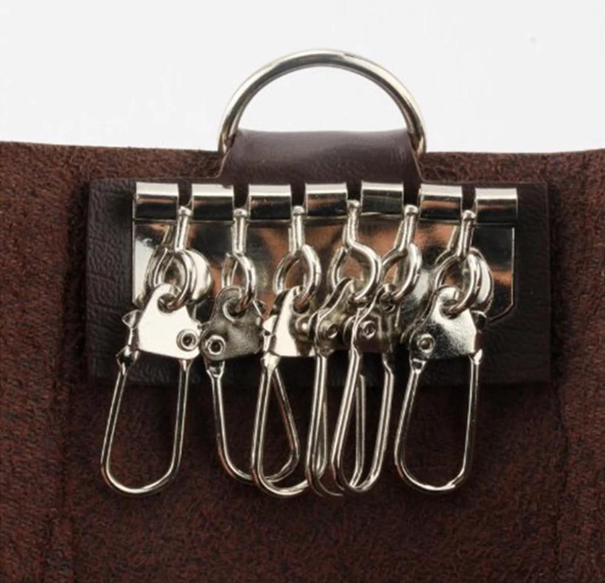 Key holder - Key wallet - Key organizer - Keychain - Leather - Brown V1188-MS101-00229-1