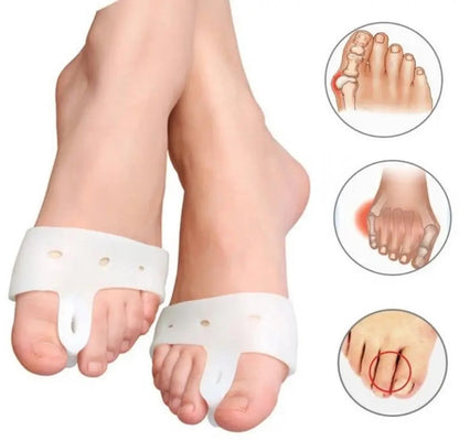 Hallux Valgus Silicone Toe Corrector | Toe Separator | Straighten Big Toe | Shock Absorbing | With Holes | V1188-MS101-00234-1