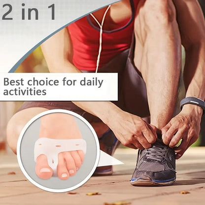 Hallux Valgus Silicone Toe Corrector | Toe Separator | Straighten Big Toe | Shock Absorbing | With Holes | V1188-MS101-00234-1