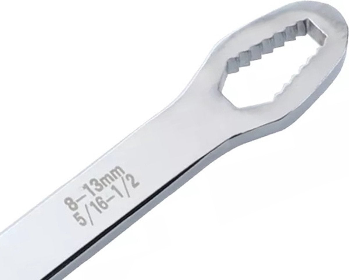 Wrench I Universal ring spanner 8-22 MM I Wrench I Adjustable I Silver V1188-MS101-00235-1