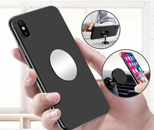 2oz Metal Round Plate For Phone | Self-Adhesive Magnetic | Phone Holder | Phone Sticker | Metal Phone Plate | V1188-MS101-00240-1