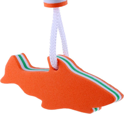 Floating Shark Keychain | For Large Keyring | EVA Foam | Foam | Key Float | Orange V1188-MS101-00244-1