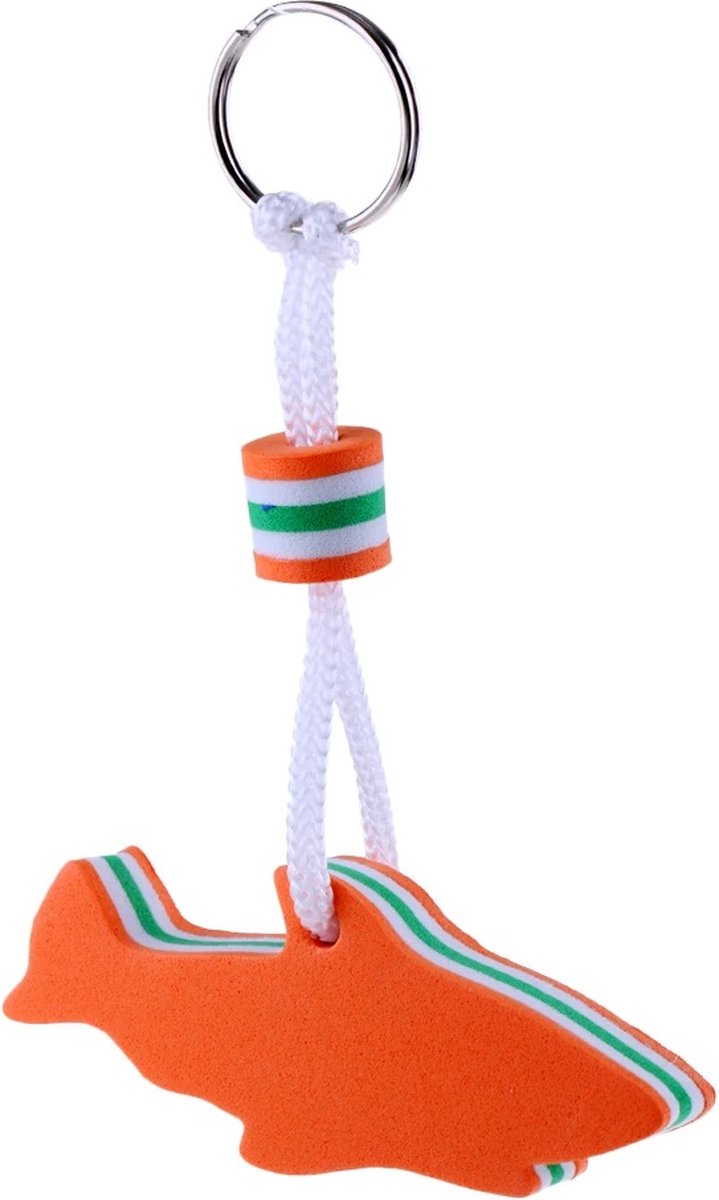 Floating Shark Keychain | For Large Keyring | EVA Foam | Foam | Key Float | Orange V1188-MS101-00244-1