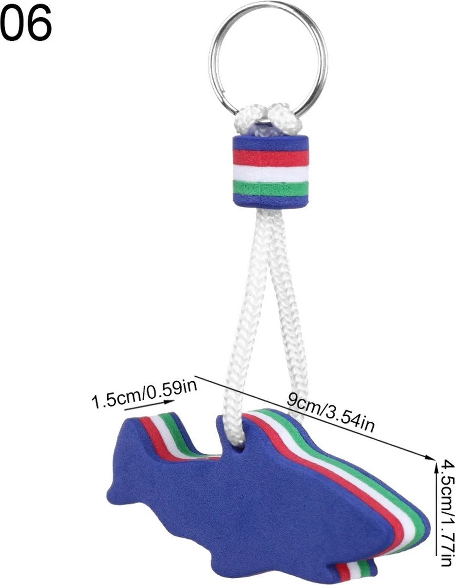 Floating Shark Keychain | For Large Keyring | EVA Foam | Foam | Key Float | Orange V1188-MS101-00244-1