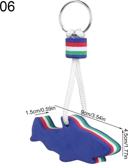 Floating Shark Keychain | For Large Keyring | EVA Foam | Foam | Key Float | Orange V1188-MS101-00244-1