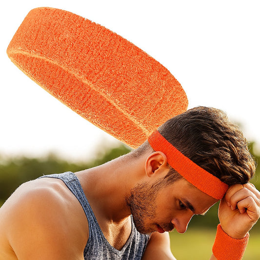 Headband | Headband | Sweatband | Sweatbands | Head | Sports band | Orange V1188-MS101-00245-1