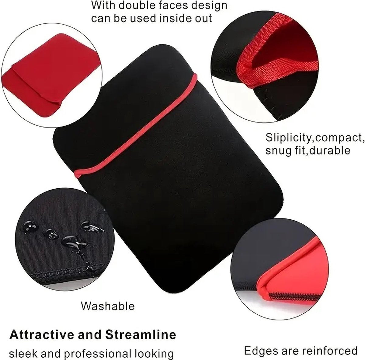 Universal Laptop Sleeve for 14-inch Laptops | Laptop Case | Tablet Sleeve | Tablet Case | Neoprene | Tablet V1188-MS101-00251-1