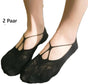 2 Pairs Comfortable Butterfly Sockliners | Footers | Socks | Ankle Socks | For Size 36-42 | Black V1188-MS101-00253-1