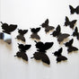 Solid black 3D butterflies V1188-MS101-00259-1