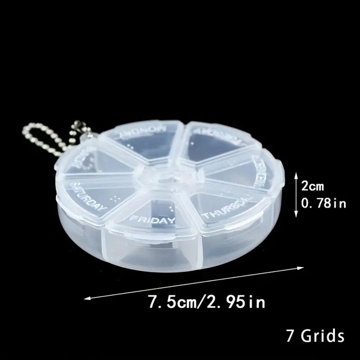 Pill box | Pill box | Medicine box | Tablet dispenser | Pill box | 7 days | Purple V1188-MS101-00264-1