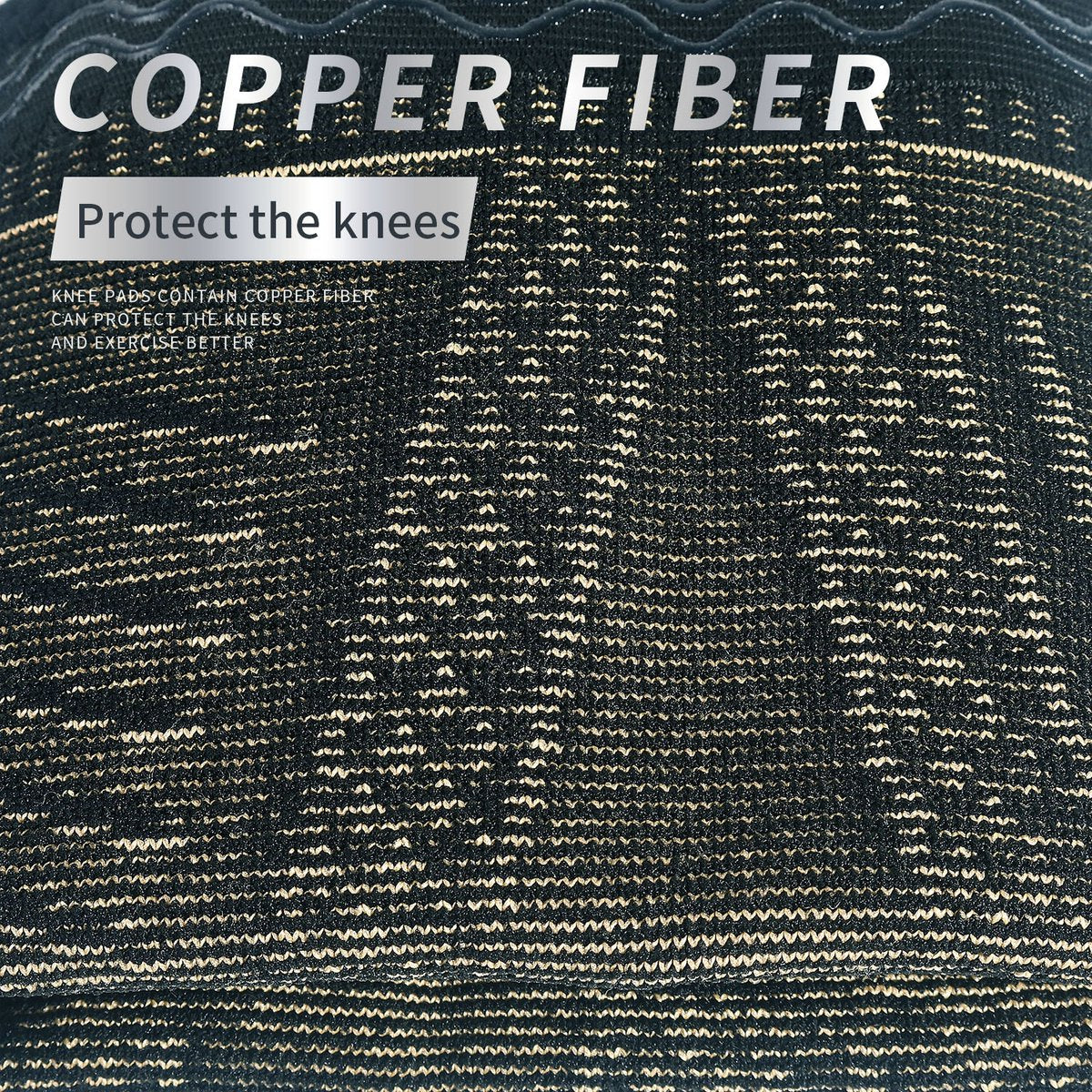 Compression Knee Brace Copper Infused | Knee Support | Knee Protector | Knee Bandage | Knee Support | 1 Piece V1188-MS101-00267-1