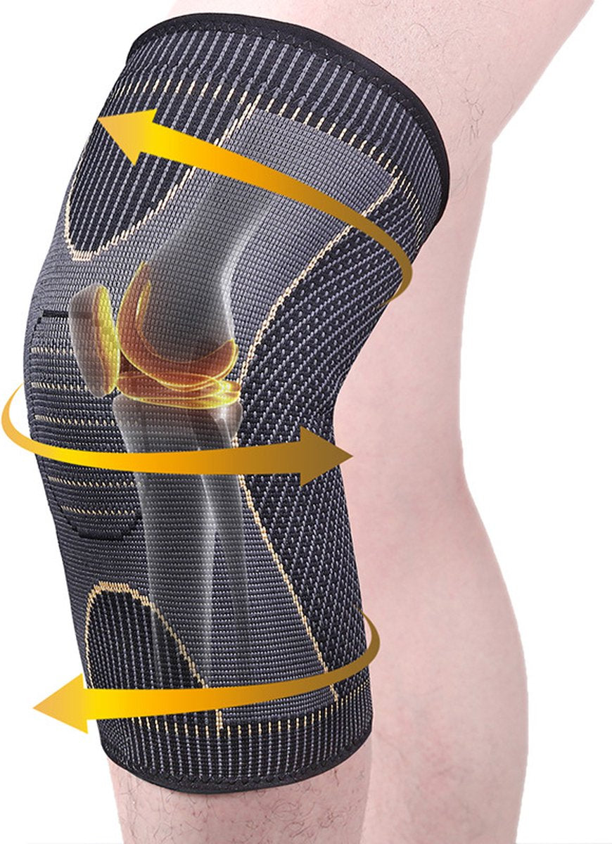 Compression Knee Brace Copper Infused | Knee Support | Knee Protector | Knee Bandage | Knee Support | 1 Piece V1188-MS101-00267-1