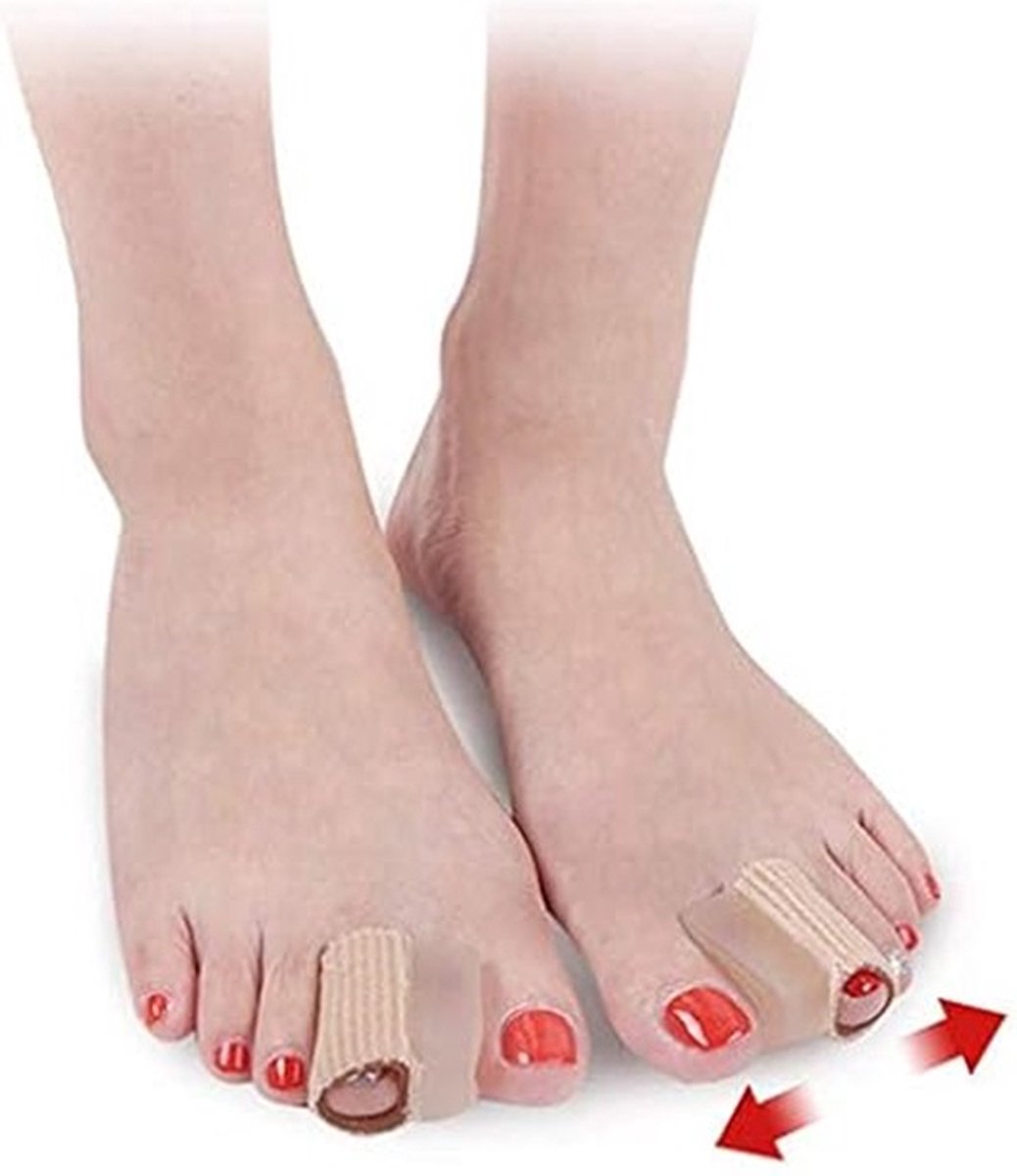 Hallux Valgus Gel Toe Corrector | Toe Spreader | Toe Straightener | Toe Straightener | Beige | 1 Pair V1188-MS101-00279-1