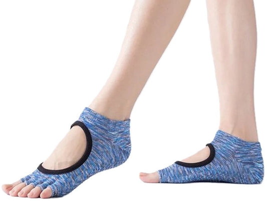 Yoga Socks Full Open Toe | Full Toe Yoga Sock | With Anti-Slip Bottom | Anti-Slip Socks | Pilates Socks | V1188-MS101-00282-1